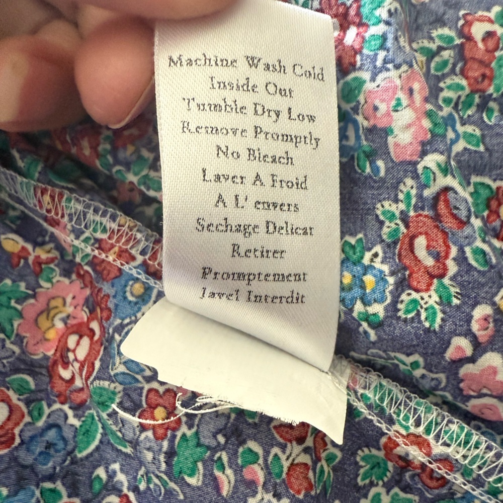 Frank & Eileen Silvio Floral Button-Up Shirt Sz XS Vibrant Colors - Picture 8 of 9